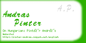 andras pinter business card